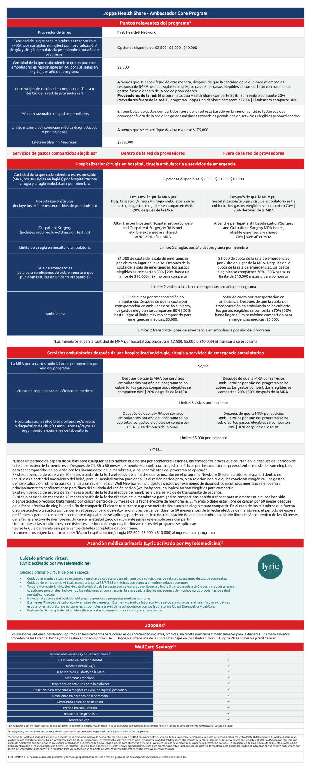 JOPPA-42 3.19.24 Ambassador Core Program Sheet-Spanish